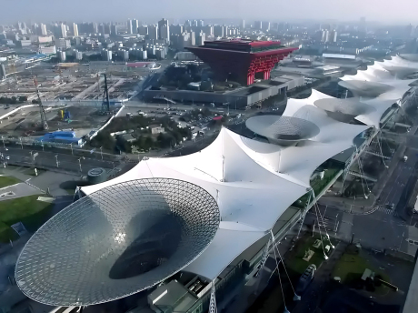 上海世博馆一轴四馆SU模型