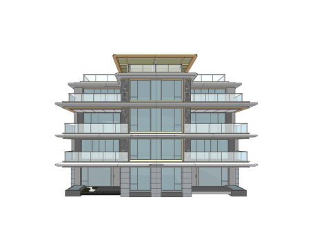 苏州太湖天誉+庭院景观SU模型