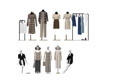 服装模特SU模型