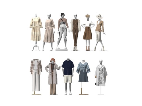 服装模特SU模型