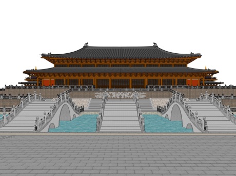 古建阁楼SU模型