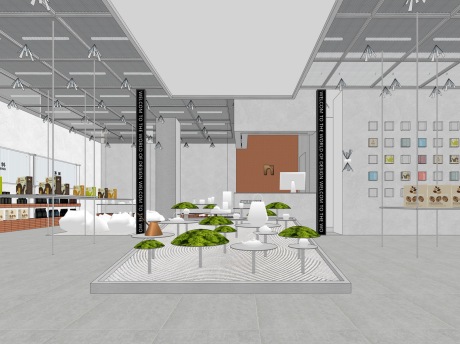 厦门文旅文创商店SU模型