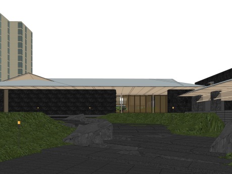 天青岳宋韵示范区景观SU模型