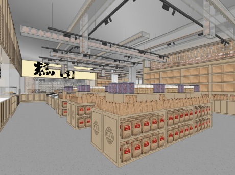 文创商店SU模型