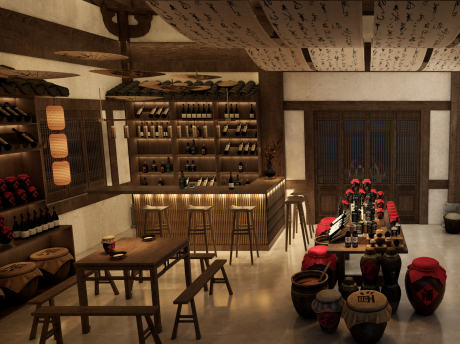 复古酒吧酒馆SU模型