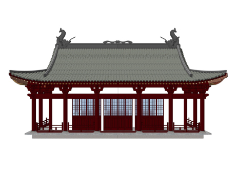 古建阁楼SU模型