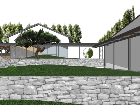 徽派售楼处SU模型