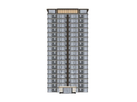 现代高层住宅SU模型