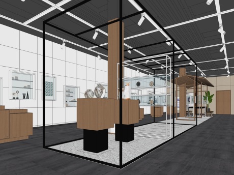 文创商店SU模型