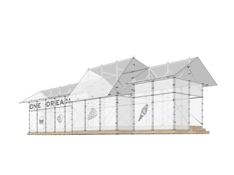 雷亚架临时集市SU模型