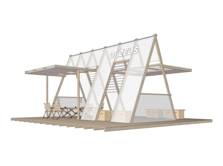 文创展台集市SU模型