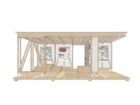 文创展亭SU模型