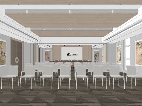 文创商店SU模型