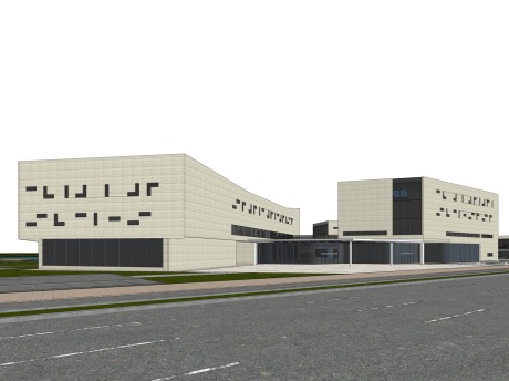 城市展览馆SU模型