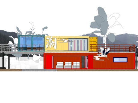 集装箱商业SU模型