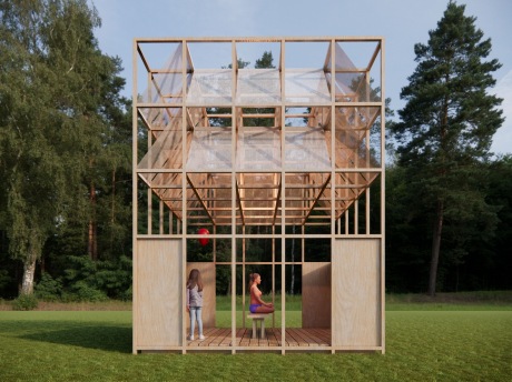 木结构艺术装置SU模型