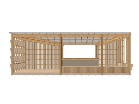 文创展台集市SU模型