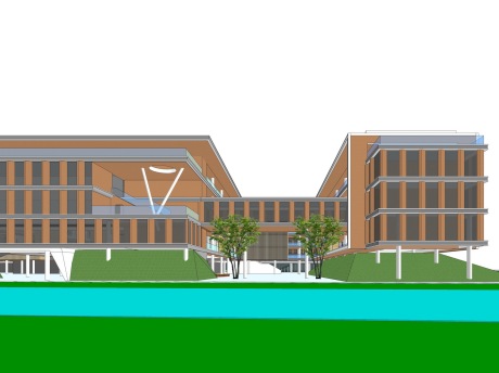 崇文钱塘学校SU模型