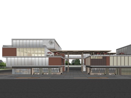 花悦荟新市集SU模型