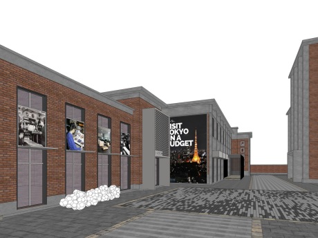 三里1954红砖厂房改造SU模型