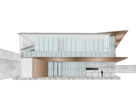 五矿壹云台售楼处SU模型