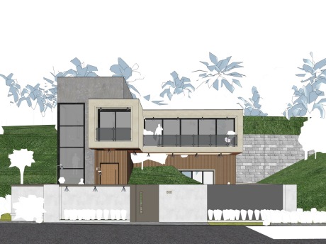 现代别墅自建房SU模型