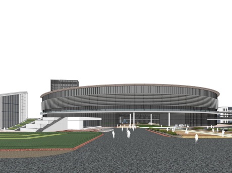 青岛中医药传承创新基地SU模型