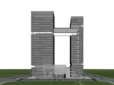 现代高层办公楼SU模型