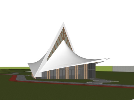 公园建筑SU模型