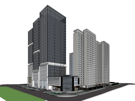 兴驿东安新城SU模型