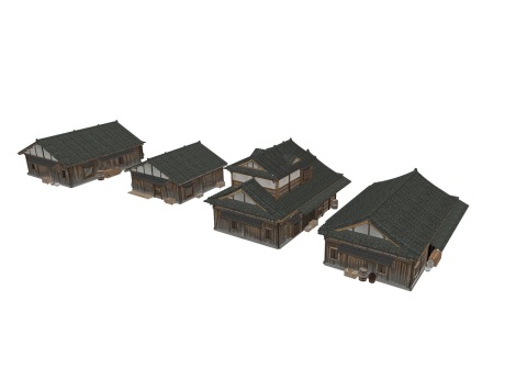 日式民居SU模型