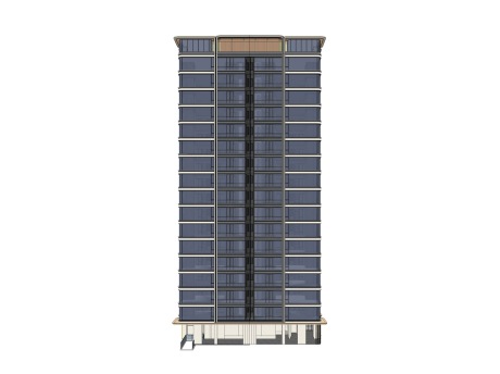 现代高层住宅SU模型