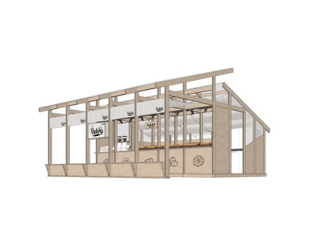 方炉酵屋SU模型