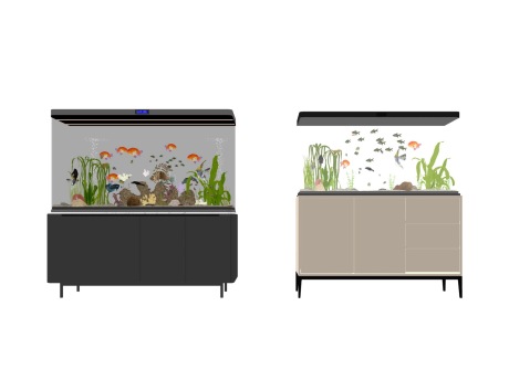鱼缸水族SU模型