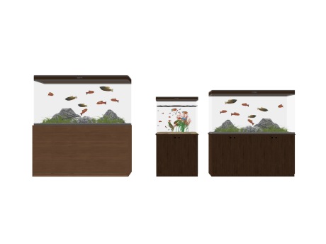 鱼缸水族SU模型