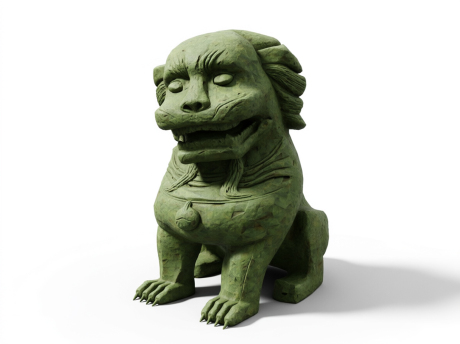 石狮子SU模型