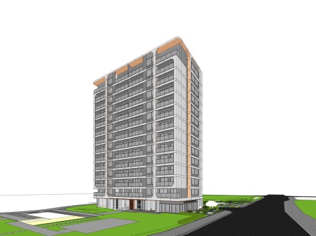 联发高层住宅SU模型